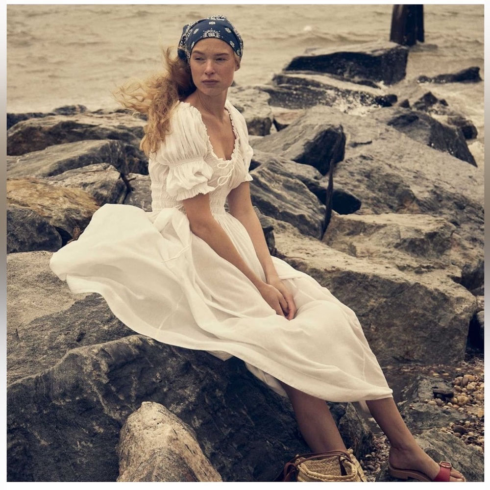 Doen Ischia dress in Salt. Size XS